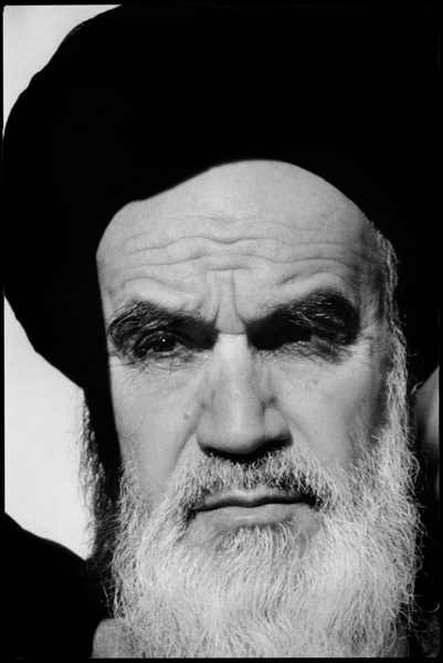 IRAN:  QOM  September 1979.L'Ayatollah KHOMEINY, leader of the Revolution.