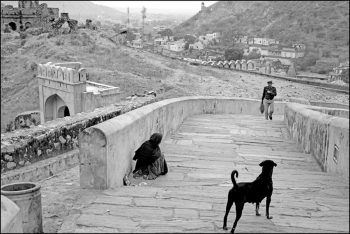 INDIA. 5. Rajasthan. Jaipur. The AMBER Fort.