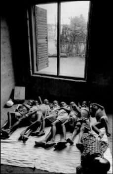 NIGERIA. (Ex BIAFRA). Orphans of the civil war during siesta in an orphanage.